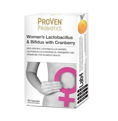 Proven Probiotics Women's Lactobacillus & Bifidus With Cranberry 30 Capsules