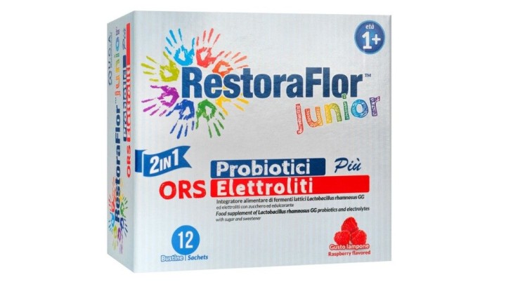 Restoraflor Junior Probiotic + Electrolites 2in1, 12sachets