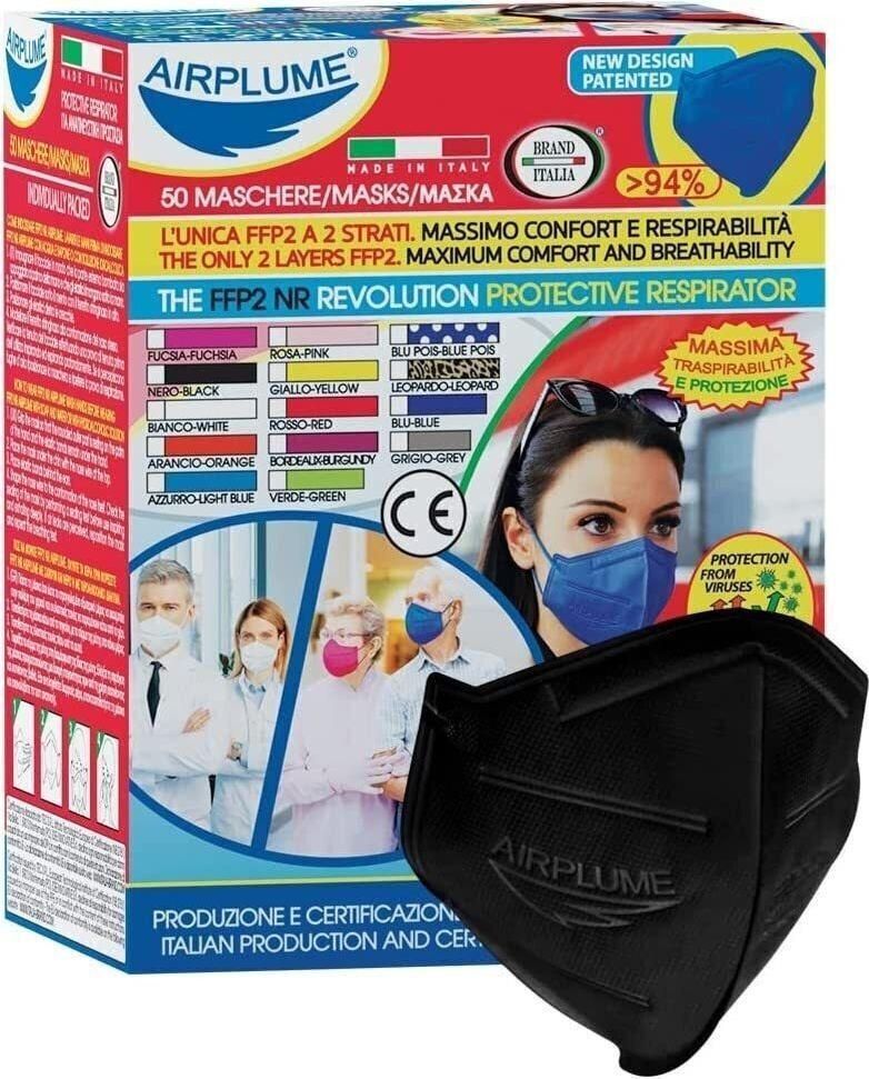 Brand Italia Airplume 2 Layer Ffp2 Nr Protective Mask Black 20 Pieces