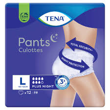 Tena Pants Plus Night Large, 12Pcs
