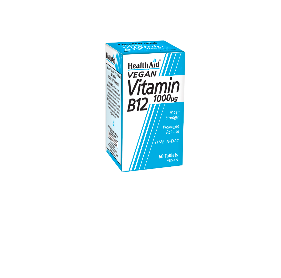 Health Aid Vegan Vitamin B12 1000μg 50 tablets