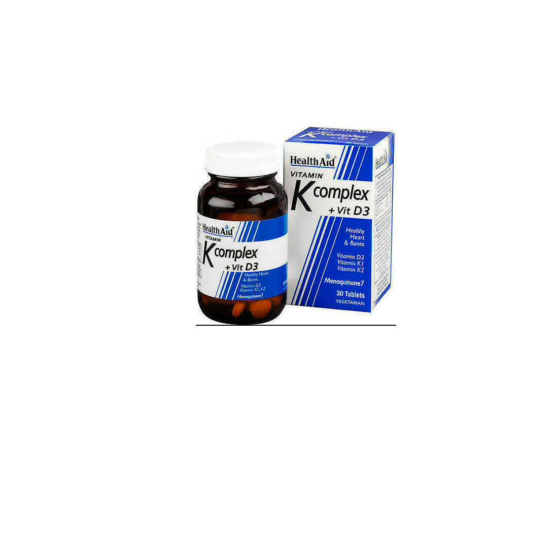Health Aid Vit K+Vit D3 30 tablets vegetarian