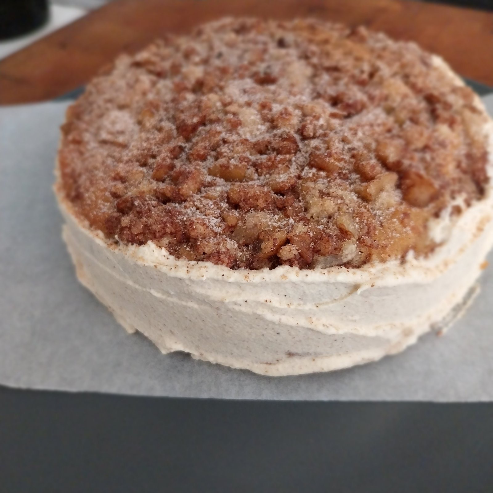Keto Cinnamon Coffee Cream Cheese Cake