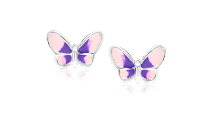 Kids Earrings Surgical Steel Butterfly