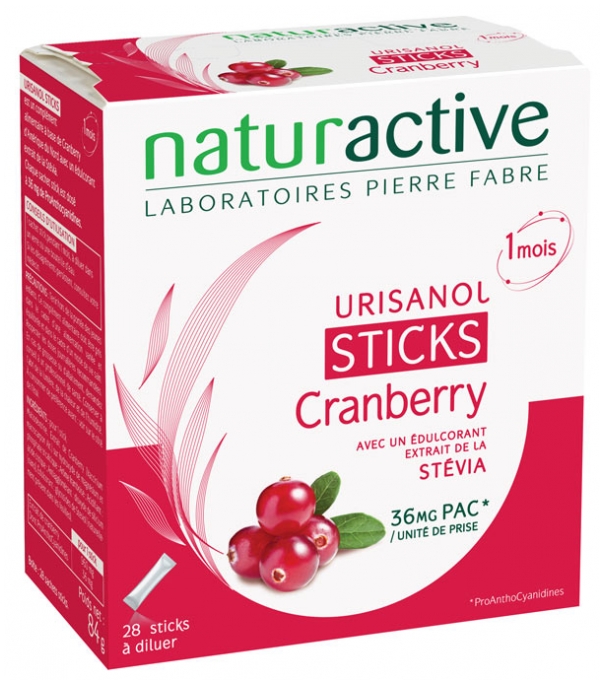 Naturactive Urisanol Sticks Cranberry 28 Sticks