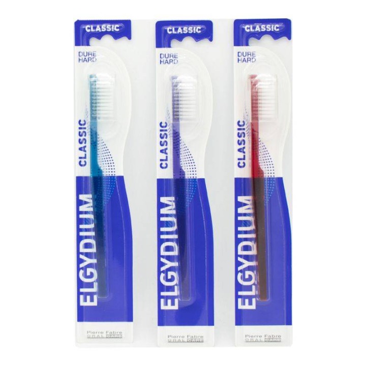 Elgydium Classic Toothbrush Hard Various Colors 1 Piece