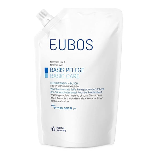 Eubos Liquid Washing Emulsion Perfume Free Refill Blue 400ml