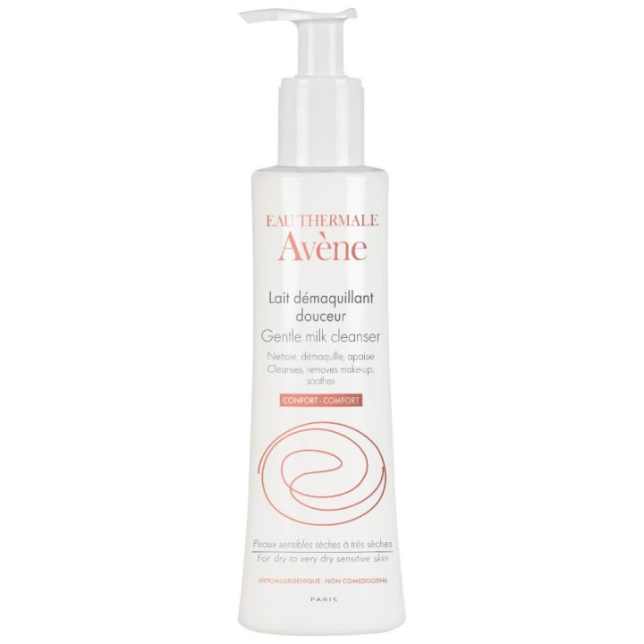 Avene Gentle Milk Cleanser Removes Make Up & Soothes For Dry/Very Dry Skin 200ml