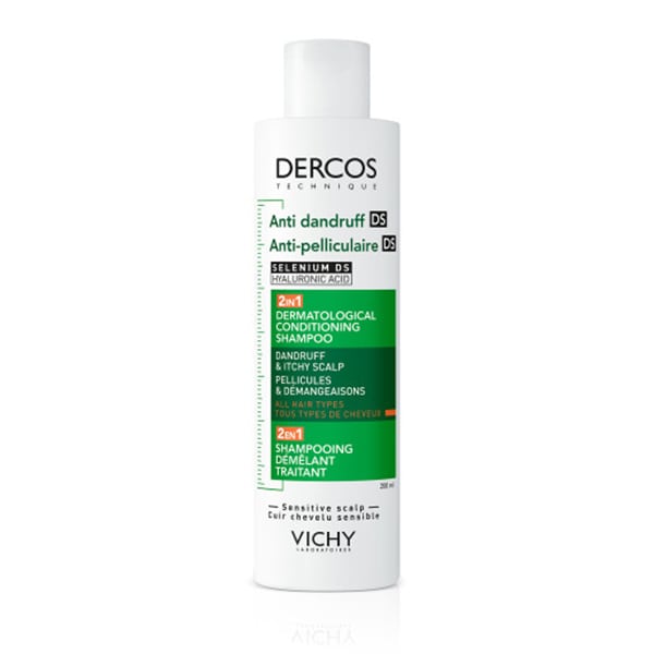 Vichy Dercos Anti-Dandruff Ds Shampoo & Conditioner 2In1 Against Dry Skin Dandruff & Itching 200ml