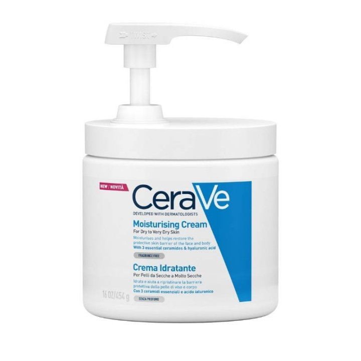 Cerave Moisturizing Body Cream Dry/Very Dry Skin with Pump 454g