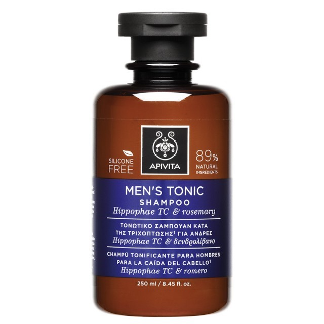 Apivita Mens Tonic Shampoo With Hippophae Tc And Rosemary 250ml