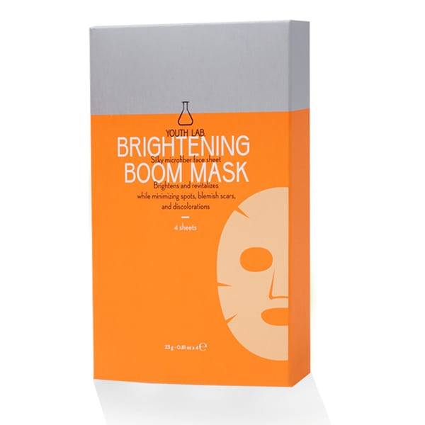 YOUTH LAB BRIGHTENING BOOM VITAMIN C SHEET FACE MASK 4PCS