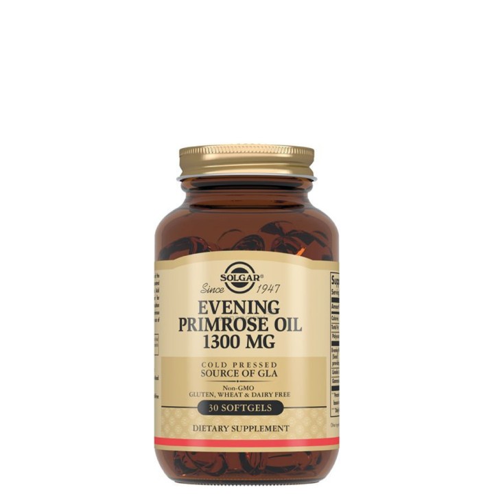 Solgar Evening Primrose Oil 1300Mg For The Relief Of Premenstrual & Menopause Symptoms 30 Soft Gels