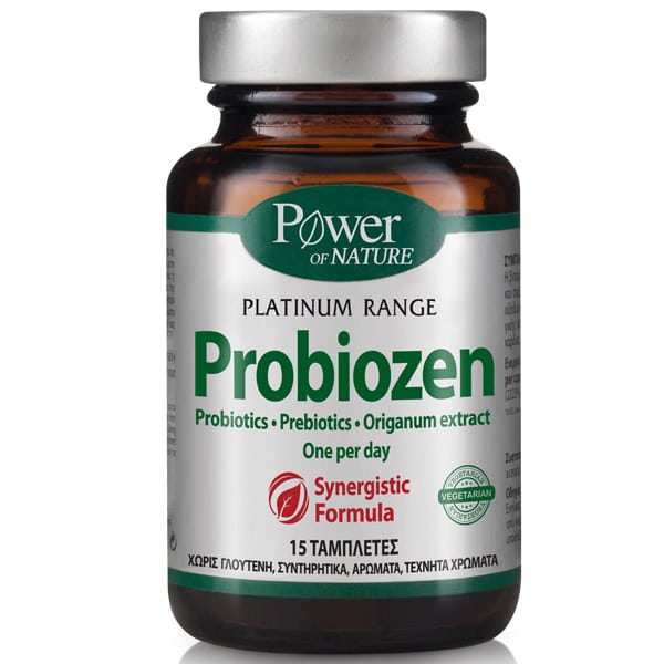 Power Of Nature Platinum Range Probiozen 15 Tablets