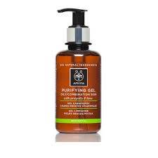 Apivita Cleansing Gel Purifying Face Gel With Lime & Propolis For Oily Combination Skin 200ml