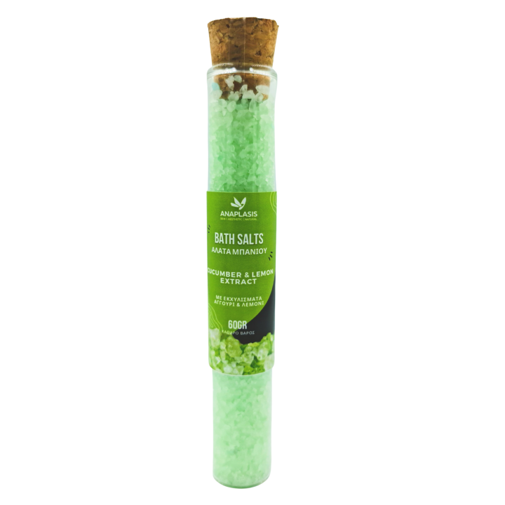 Bath Salts With Cucumber And Lemon Extracts - 60Gr