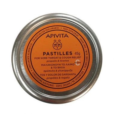 Apivita Pastilles Propolis for Sore Throat 45g