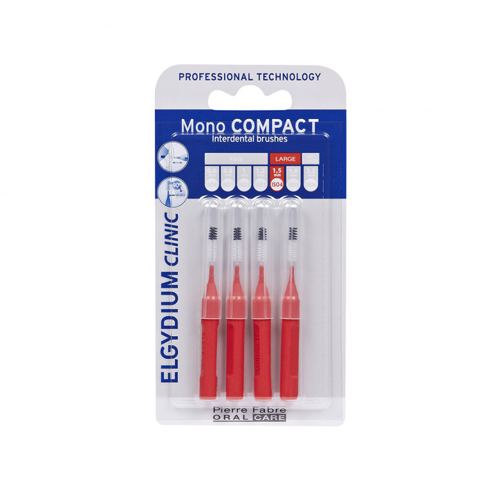 Elgydium Mono Compact Red (0.7) 4 Pieces