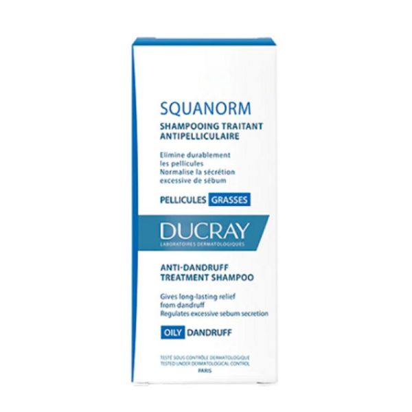 Ducray Squanorm Shampoo Treatment For Oily Dandruff 200ml