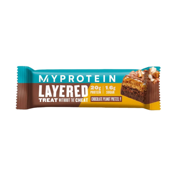 My Protein Layered Treat Without The Cheat Chocolate Peanut Pretzel 60Gr