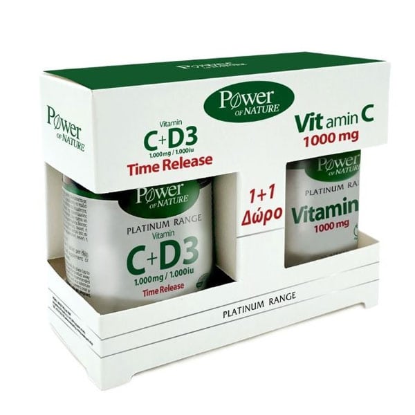 POWER HEALTH Vitamin C plus D3 1+1 FREE Vitamin C 1000mg