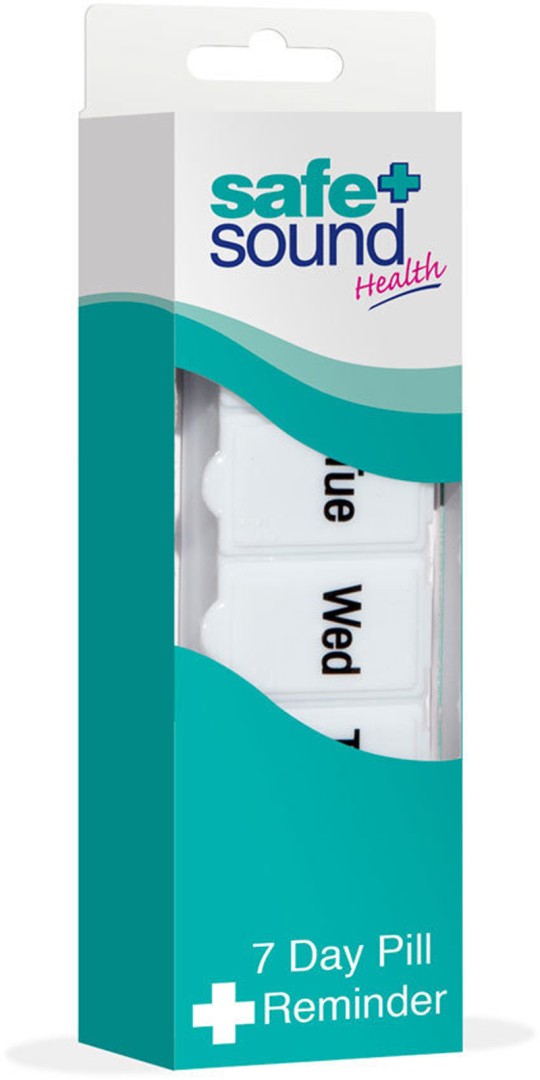 Safe+Sound Health 7 Day Pill Box With Braille