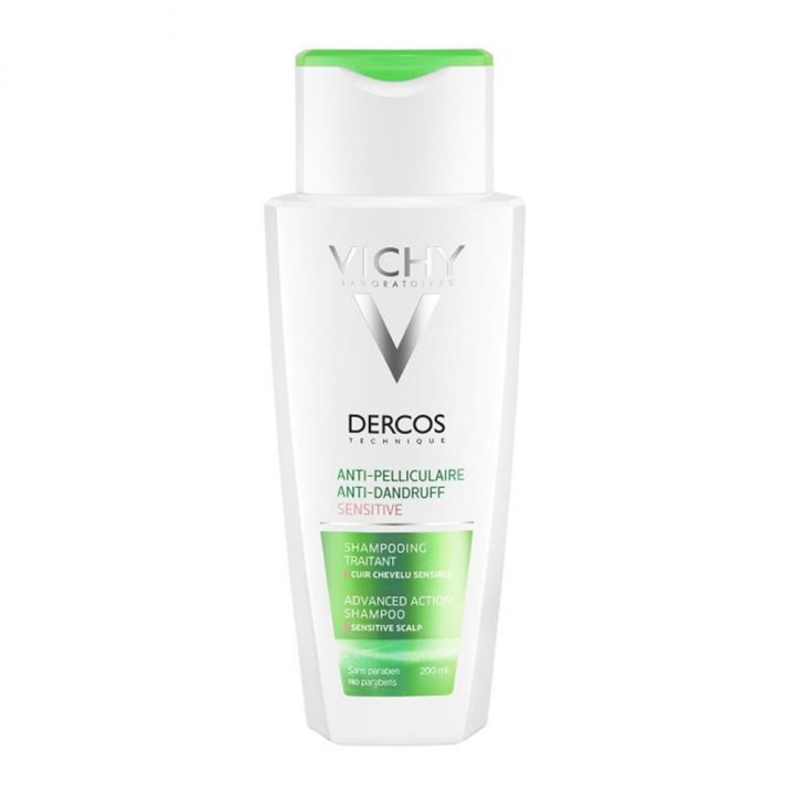 Vichy Dercos Anti Dandruff Shampoo For Sensitive Sculp 200ml