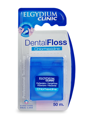 Elgydium Clinic Dental Floss Chlorhexidine 50M Roll