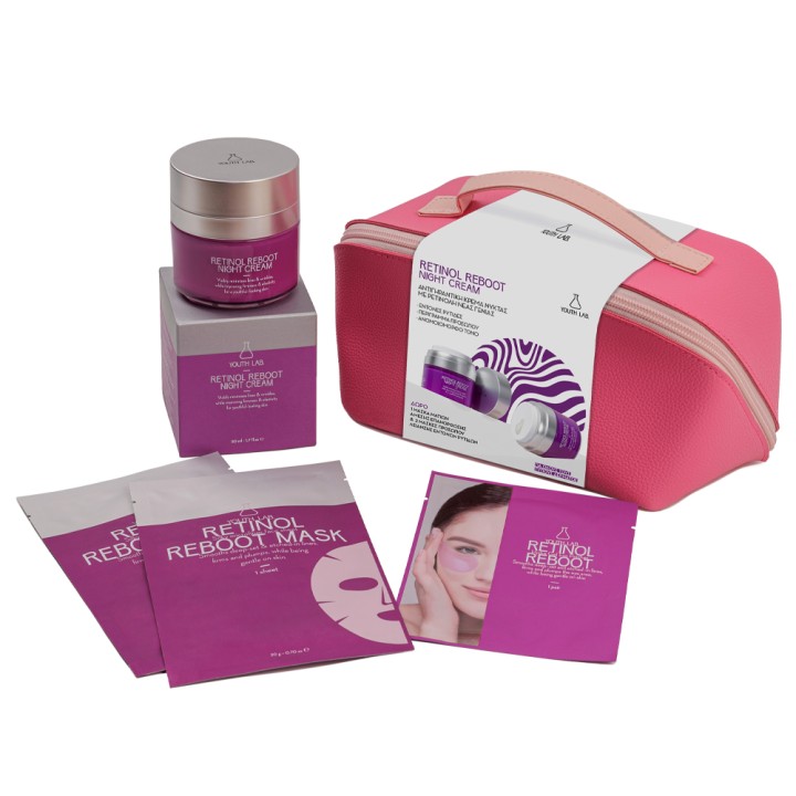 Yl  Woman Skin Set  Retinol Reboot Value Set Retinol Reboot Night Cream 50Ml, Reboot Hydra-Gel Eye Patches & 2 Reboot Masks