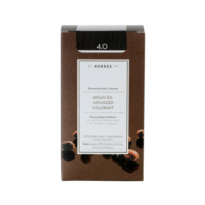 Korres Argan Oil Colorant / Brown 4.0 Hair Dye