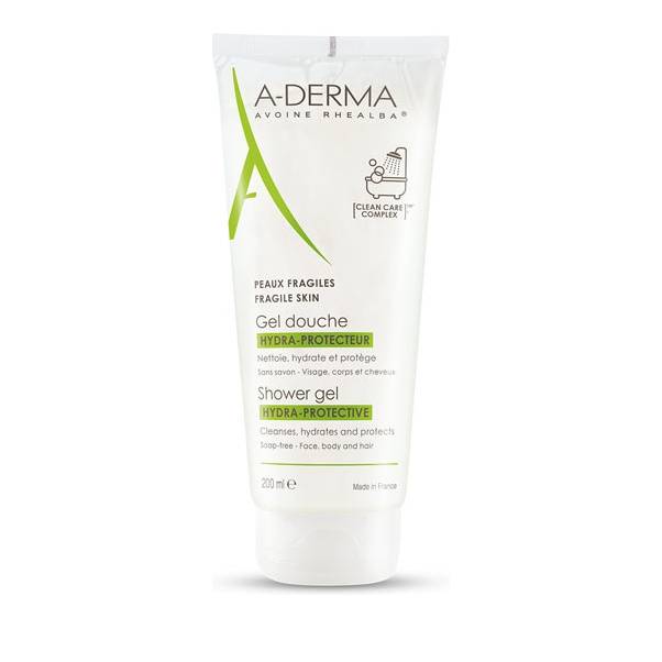 Aderma Shower Gel Hydra Protective Face, Body & Hair 200ml