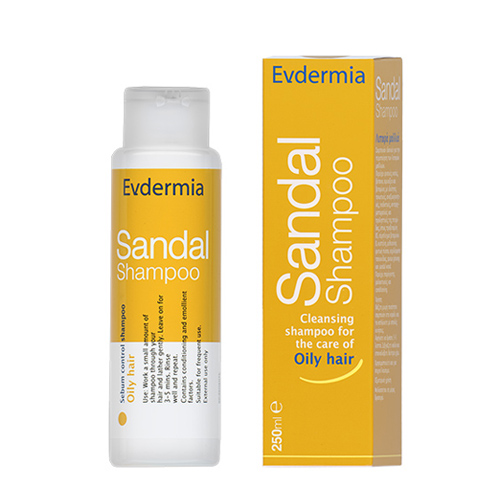 Evdermia Sandal Shampoo Cleansing For The Care Of Oily Hair 250ml