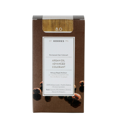 Korres Argan Oil Colorant / Light Blonde 8.0 Hair Dye