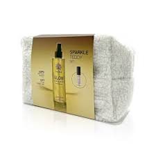 Garden Sparkle Teddy Promo Glow Golden Secret Shimmer Body Mist 200Ml & Mini Liquid Matte Lipstick Dream Cream 01, 2Ml