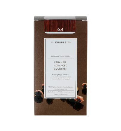 Korres Argan Oil Colorant / Copper Dark Blonde 6.4 Hair Dye