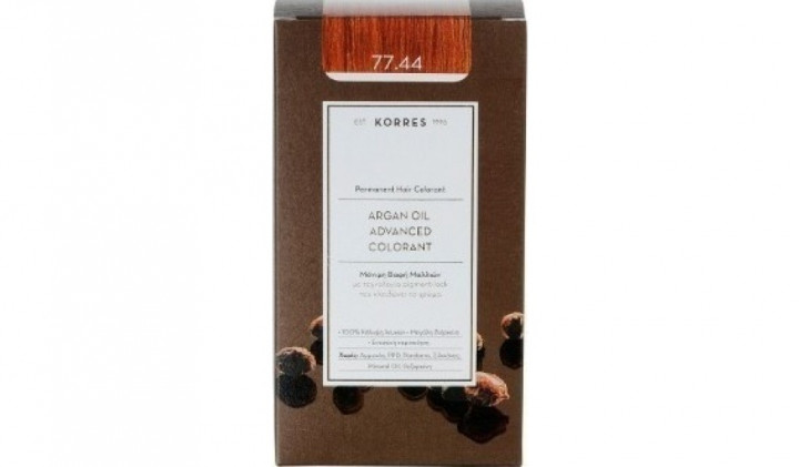 Korres Argan Oil Colorant / Intense Bronze Blonde 77.44 Hair Dye