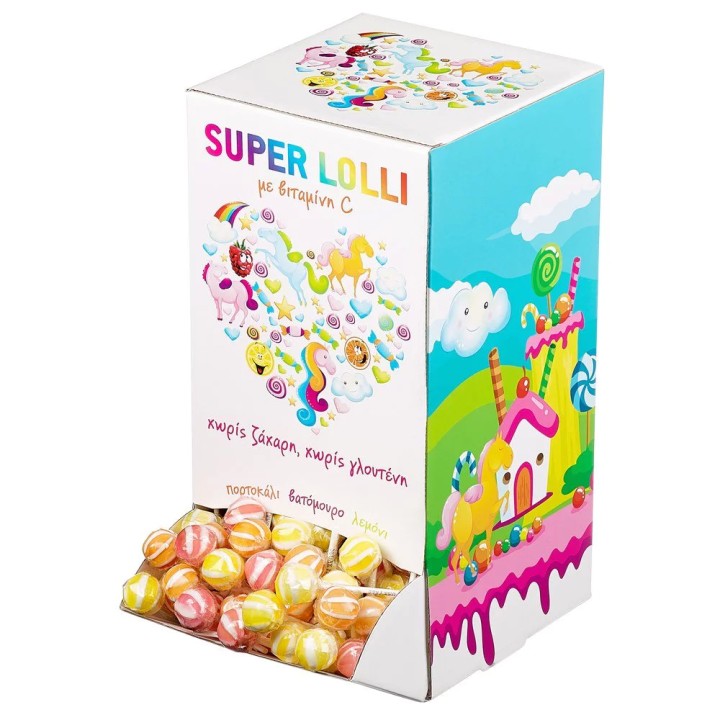 Super Lolli Vitamin C Lollipops Sugar Free