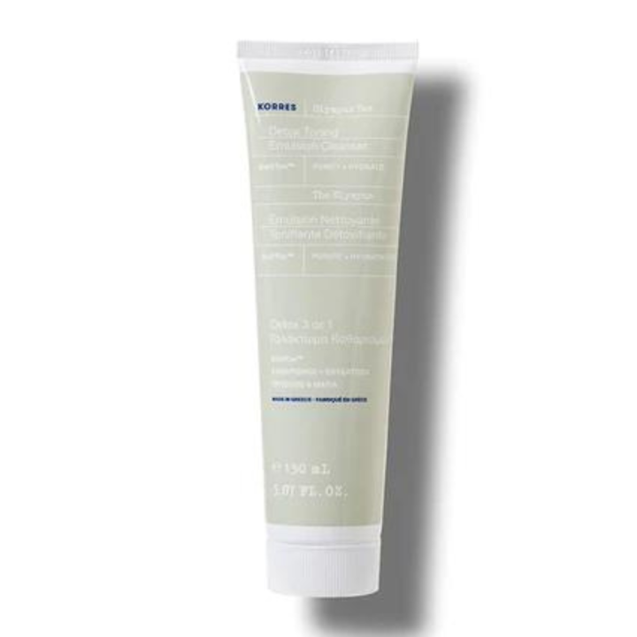 Korres Olympus Tea Detox Toning Emulsion Cleanser 3-In-1 Face Eyes 150Ml