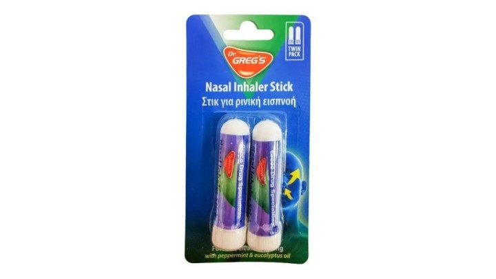 Dr Gregs Nasal Inhaler Stick (2 Pcs)