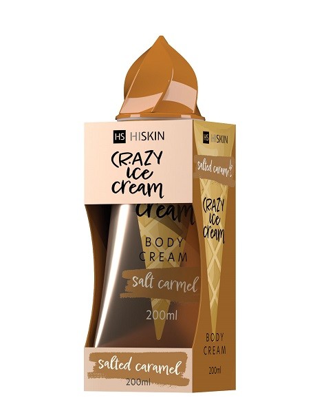 Hiskin Crazy Ice Cream Body Cream Salted Caramel 200Ml