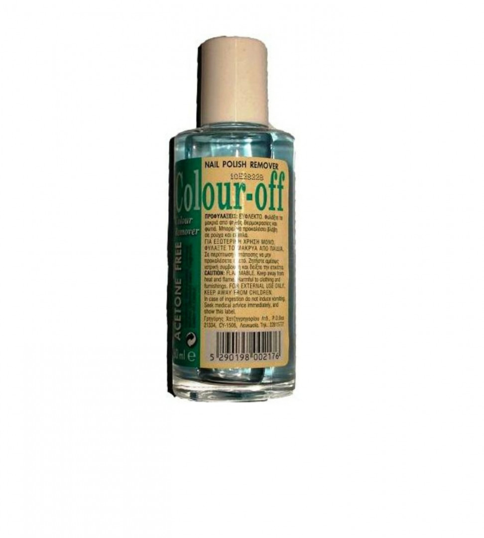 Colour Off Aceton Free Acetone Nail Polish Remover 60ml