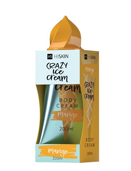 Hiskin Crazy Ice Cream Body Cream Mango 200Ml