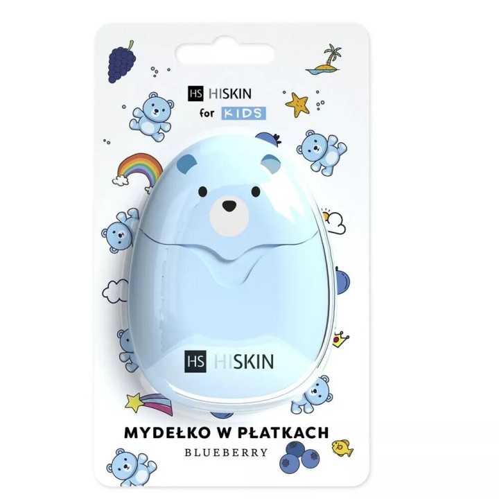 Hs Hiskin For Kids Blueberry Soap Blue 50 Pcs