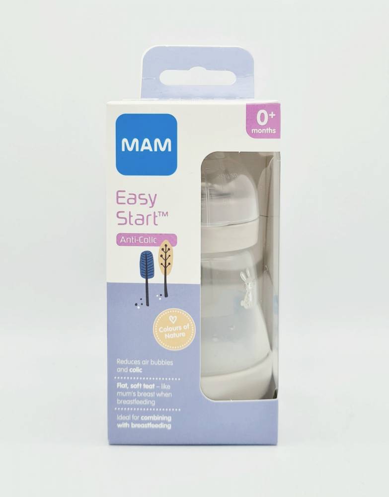 Mam Easy Start Anti-Colic Bottle Grey Bunny 160ml
