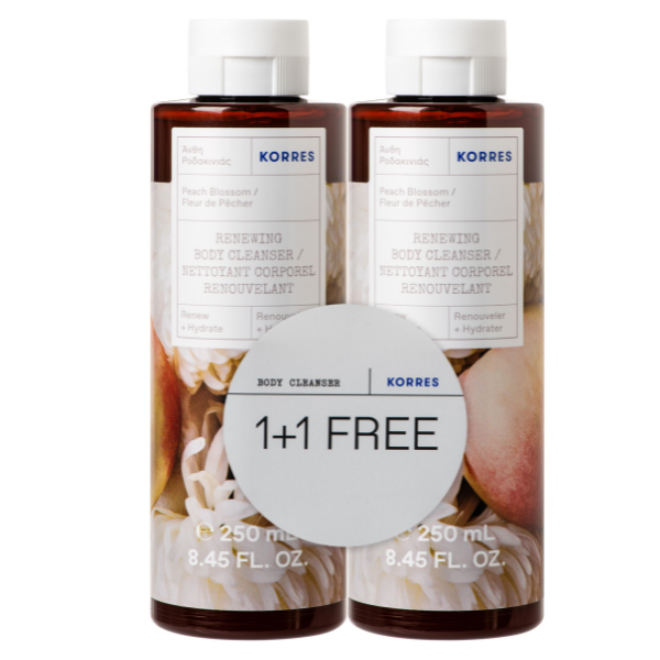 Korres Peach Blossom Showergel 250 Ml Set, 1+1