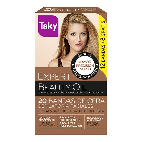Taky Beauty Oil Face Depilatory Strips 20Pcs