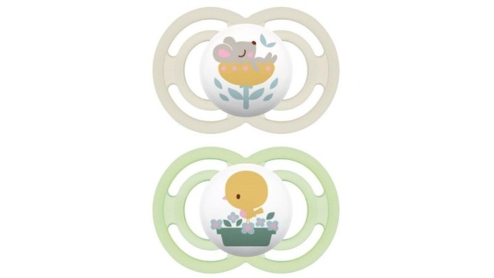 Mam Perfect Unisex Silicone Pacifier 16+M (Pack Of 2)