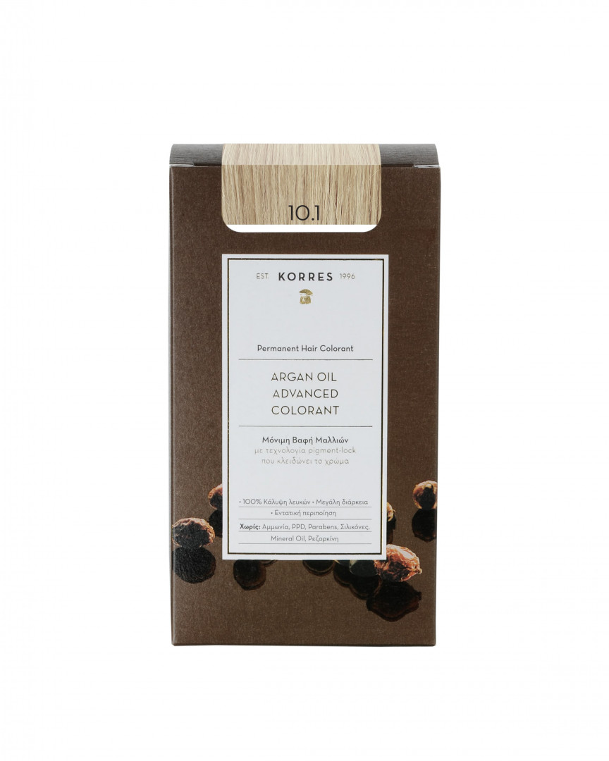 Korres Argan Oil Colorant / Platinum Ash Blonde 10.1 Hair Dye