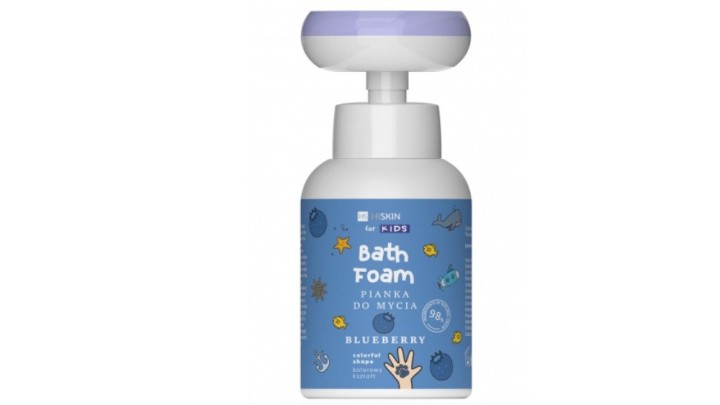 Hiskin For Kids Bath Foam Blueberry, 300ml
