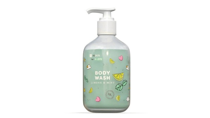 Hiskin For Kids Body Wash Lemon & Mint, 400ml